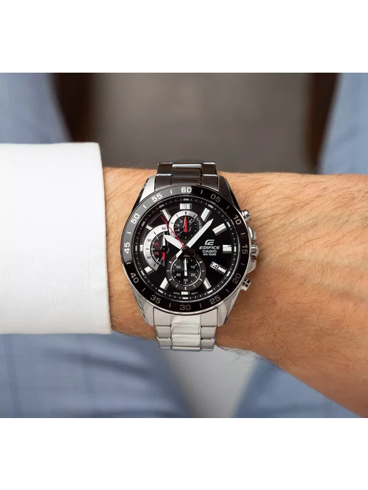 Casio Часы Edifice EFV-550D-1A, серый, фото 4