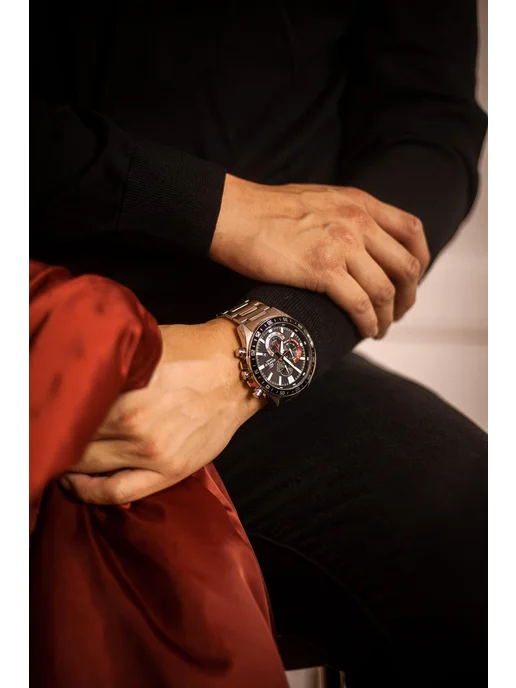 Casio Часы Edifice EFV-620D-1A4, черный, фото 4