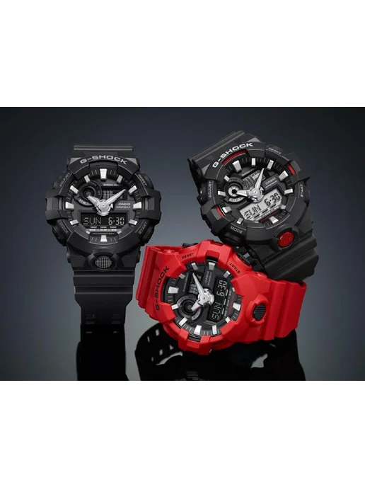 Casio Часы G-Shock GA-700-1B, черный, фото 8