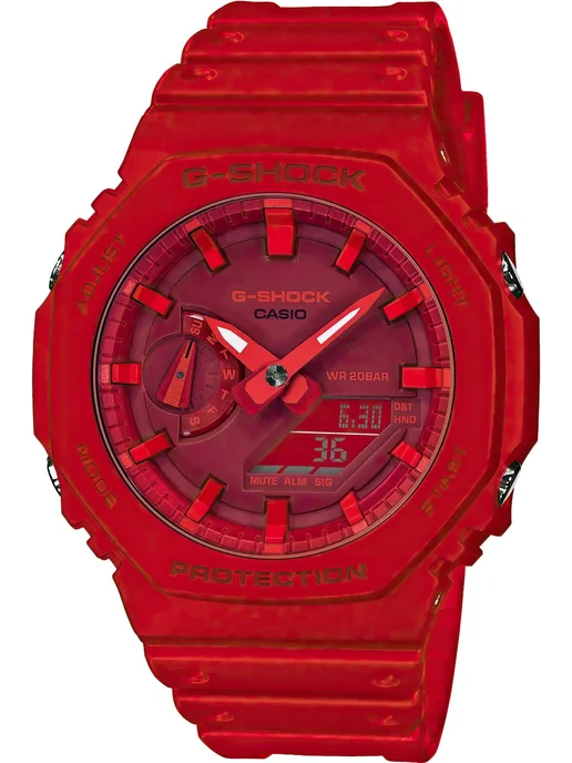 Casio Часы G-Shock GA-2100-4A, красный, фото 2
