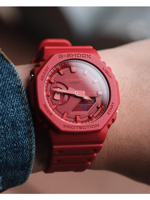 Casio Часы G-Shock GA-2100-4A, красный, фото 6