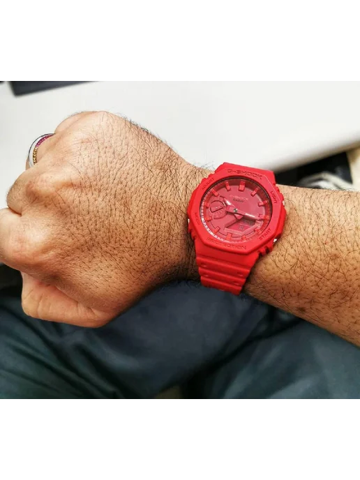 Casio Часы G-Shock GA-2100-4A, красный, фото 7