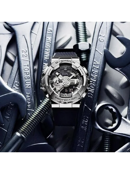 Casio Часы G-Shock GM-110-1A, черный, фото 7