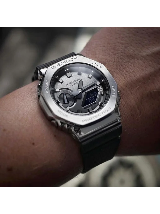 Casio Часы G-Shock GM-2100-1A, серый, фото 5