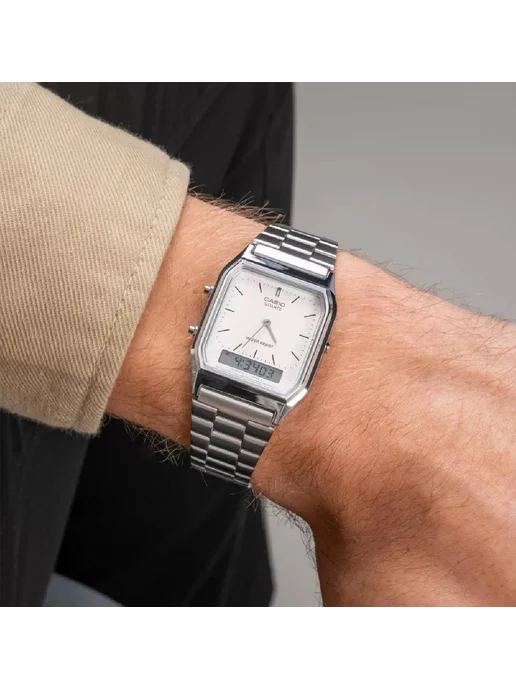 Casio Часы Vintage AQ-230A-7D, серый, фото 5