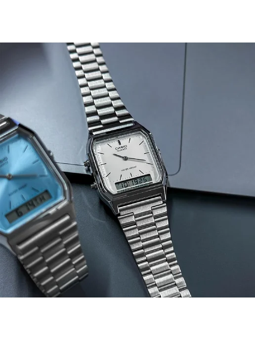 Casio Часы Vintage AQ-230A-7D, серый, фото 8