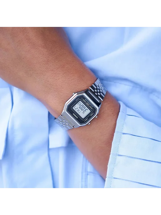 Casio Часы Vintage LA-680WA-1E, серый, фото 7