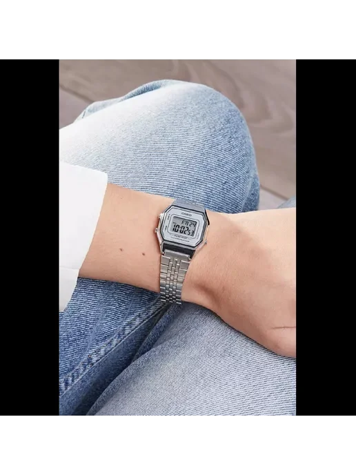 Casio Часы Vintage LA-680WEA-7E, серый, фото 5