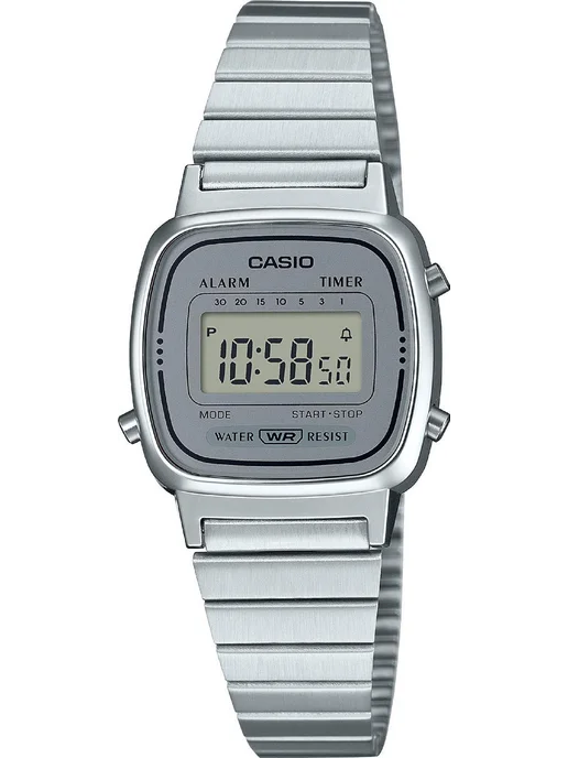 Casio Часы Vintage LA-670WEA-7E, серый, фото 2