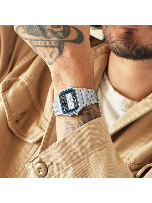 Casio Часы Vintage A-158WA-1, серый, фото 4