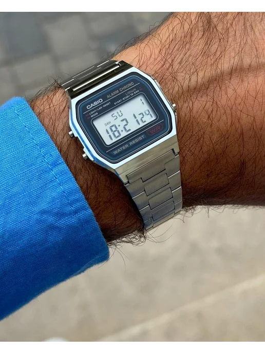 Casio Часы Vintage A-158WA-1, серый, фото 5