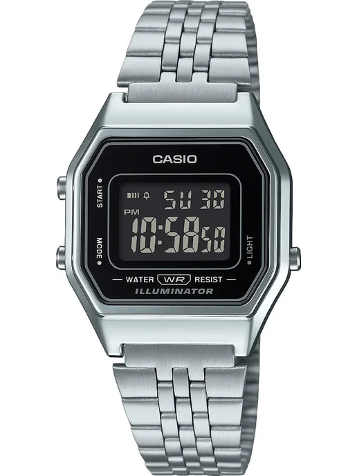Casio Часы Vintage LA-680WA-1B, серый, фото 2