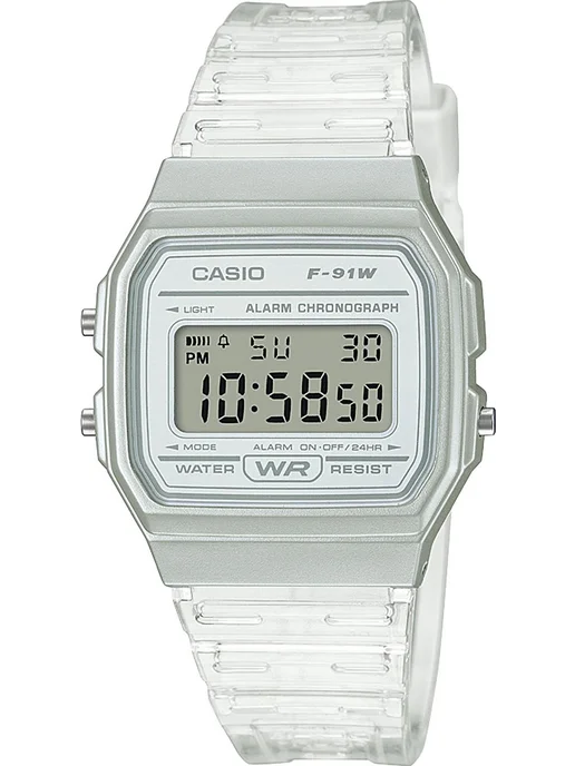Casio Часы Vintage F-91WS-7E, серый, фото 2