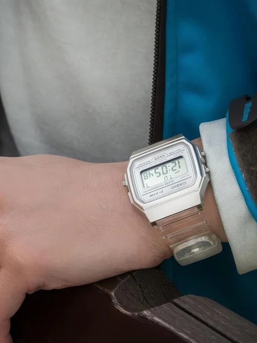 Casio Часы Vintage F-91WS-7E, серый, фото 7