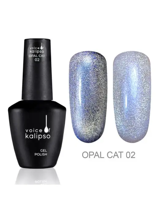 VOICE OF KALIPSO Гель-лак для ногтей кошачий глаз opal 02, 10 мл, 10 мл
