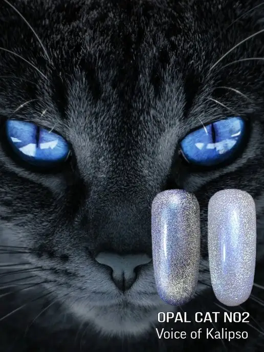 VOICE OF KALIPSO Гель-лак для ногтей кошачий глаз opal 02, 10 мл, 10 мл, фото 2