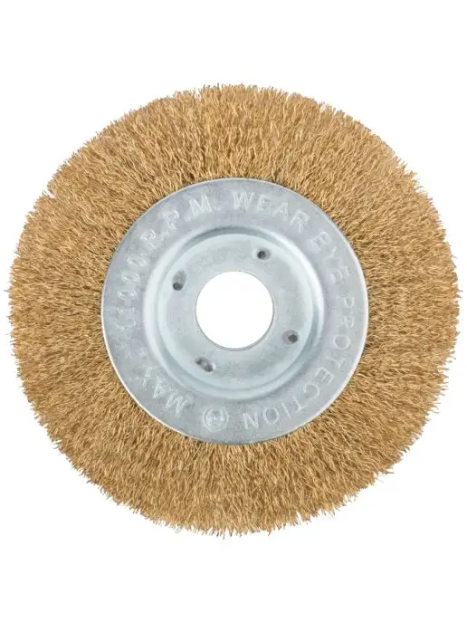 FIT FINCH INDUSTRIAL TOOLS FIT Корщетка колесо 125 мм, стальная насадка на болгарку УШМ, серый, фото 2