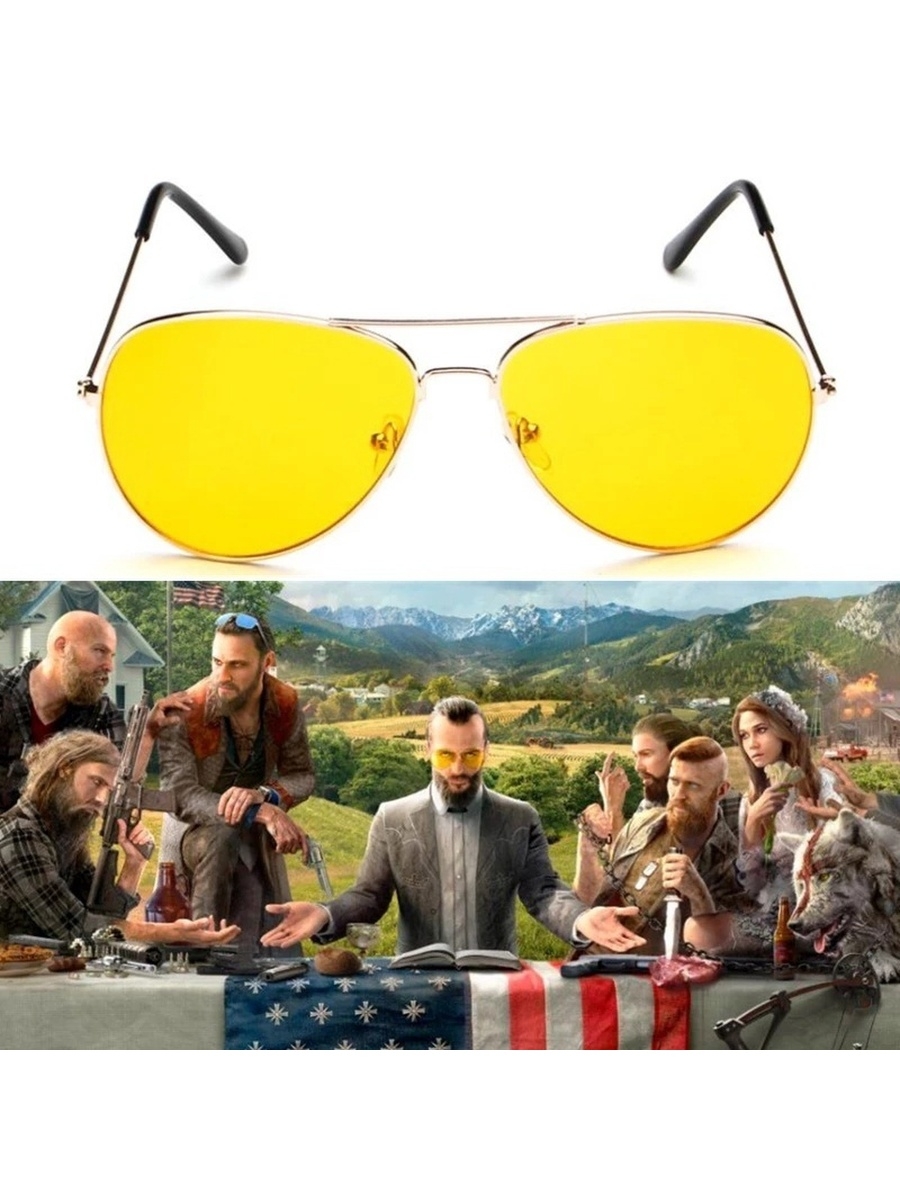 Солнцезащитные очки Иосифа Сида из игры Far cry 5 GameMerch 75659605 купить  за 920 ₽ в интернет-магазине Wildberries