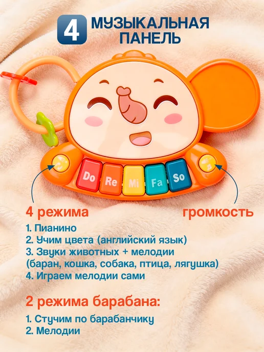 UniTrain Ходунки каталка для малышей, синий, фото 5