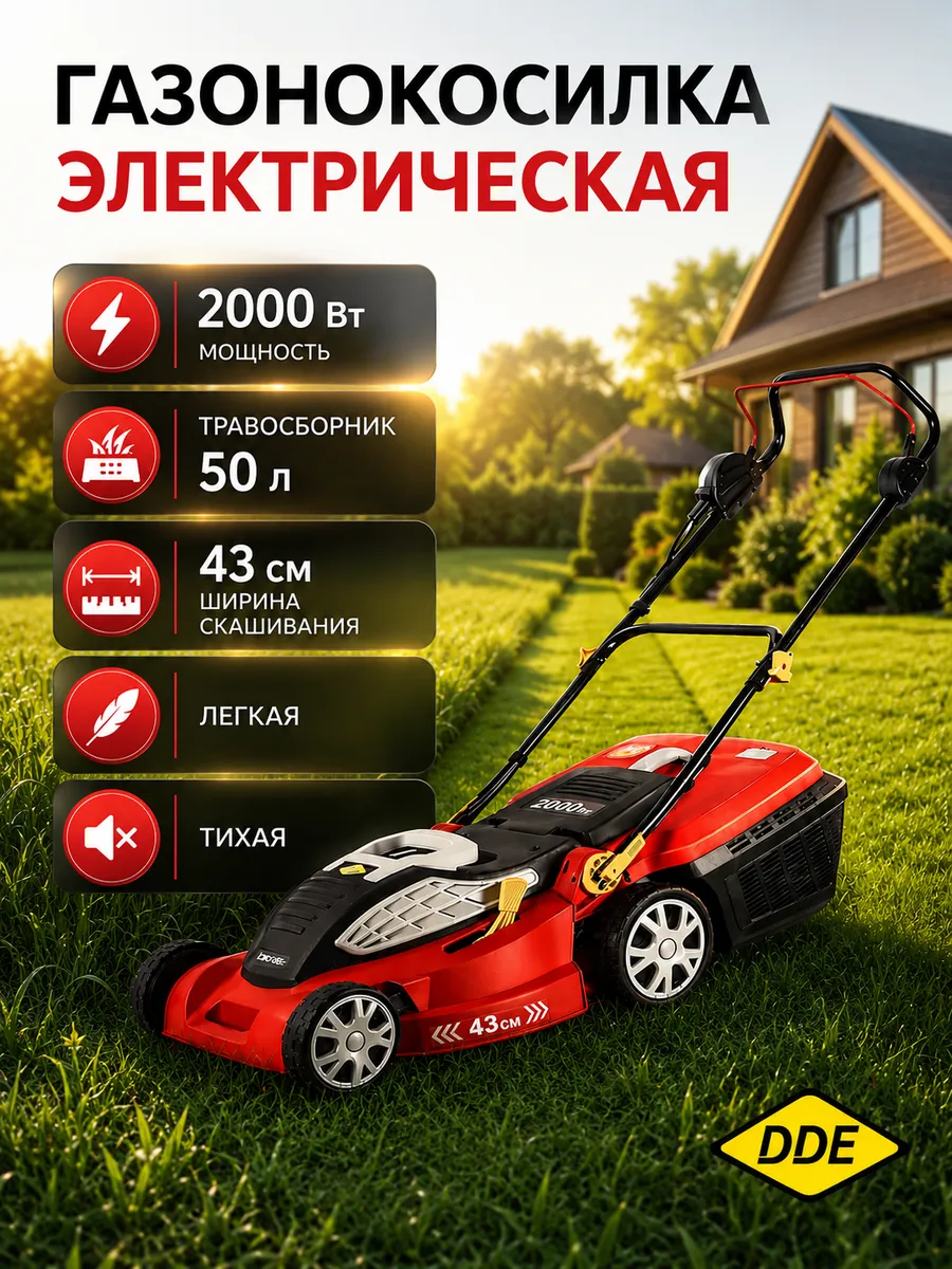 Газонокосилка электрическая LME 4320 с травосборником