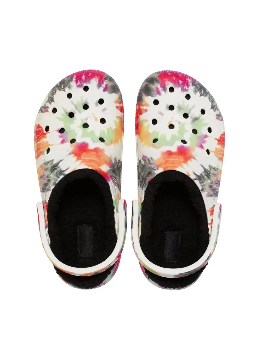 Lined tie outlet dye crocs