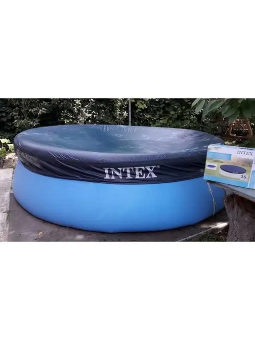 Intex Development Company Inc. Тент для круглого надувного бассейна 244 см 28020, синий, фото 5