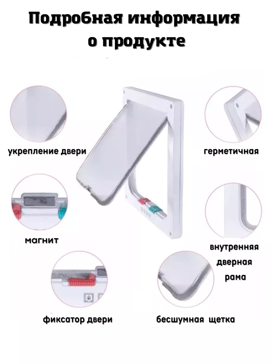 Дверца для животных кошек и собак котоход тоннель в дверь Dor&Cat 76034412  купить в интернет-магазине Wildberries