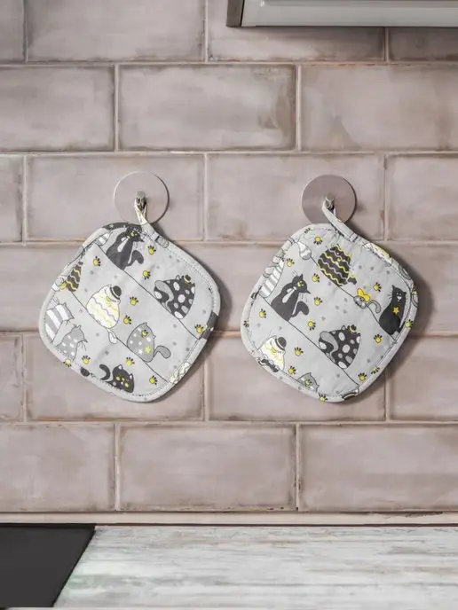 Arneo home Прихватка кухонная Arneo, комплект из 2 шт. 16x16 см, 2 шт, фото 3