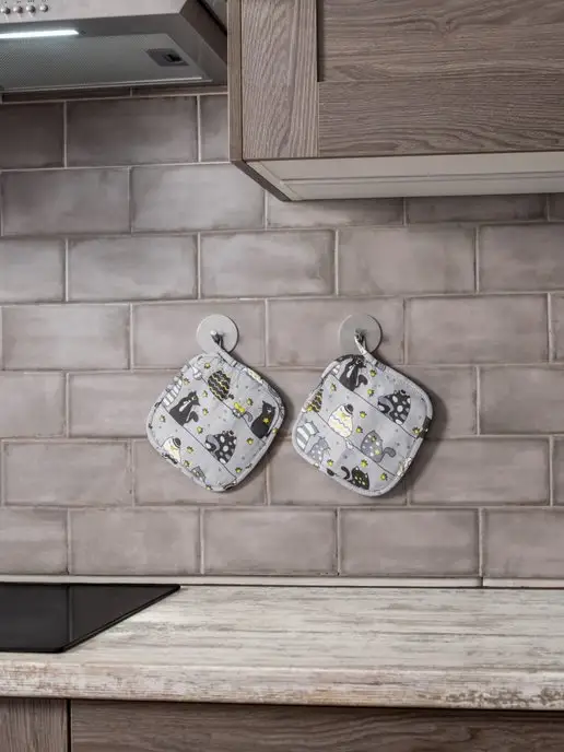 Arneo home Прихватка кухонная Arneo, комплект из 2 шт. 16x16 см, 2 шт, фото 4