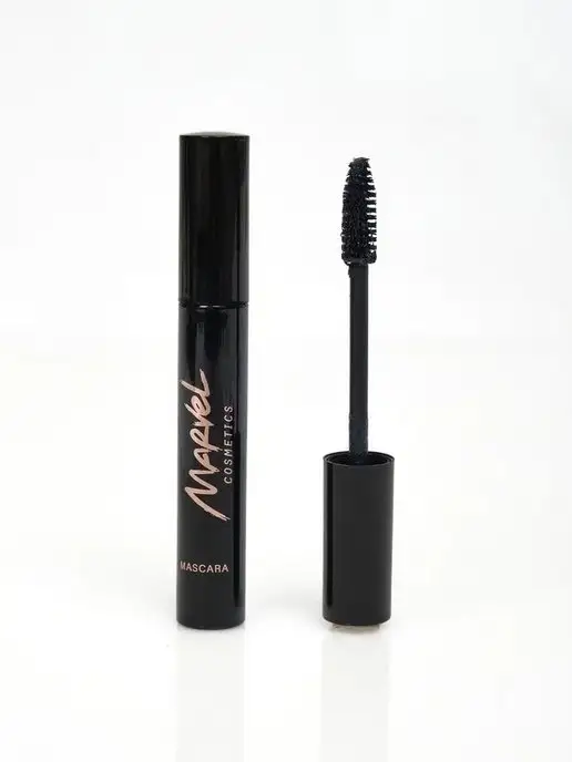 Marvel cosmetics Тушь для ресниц Mascara удлиняющая и объемная, черный, фото 4