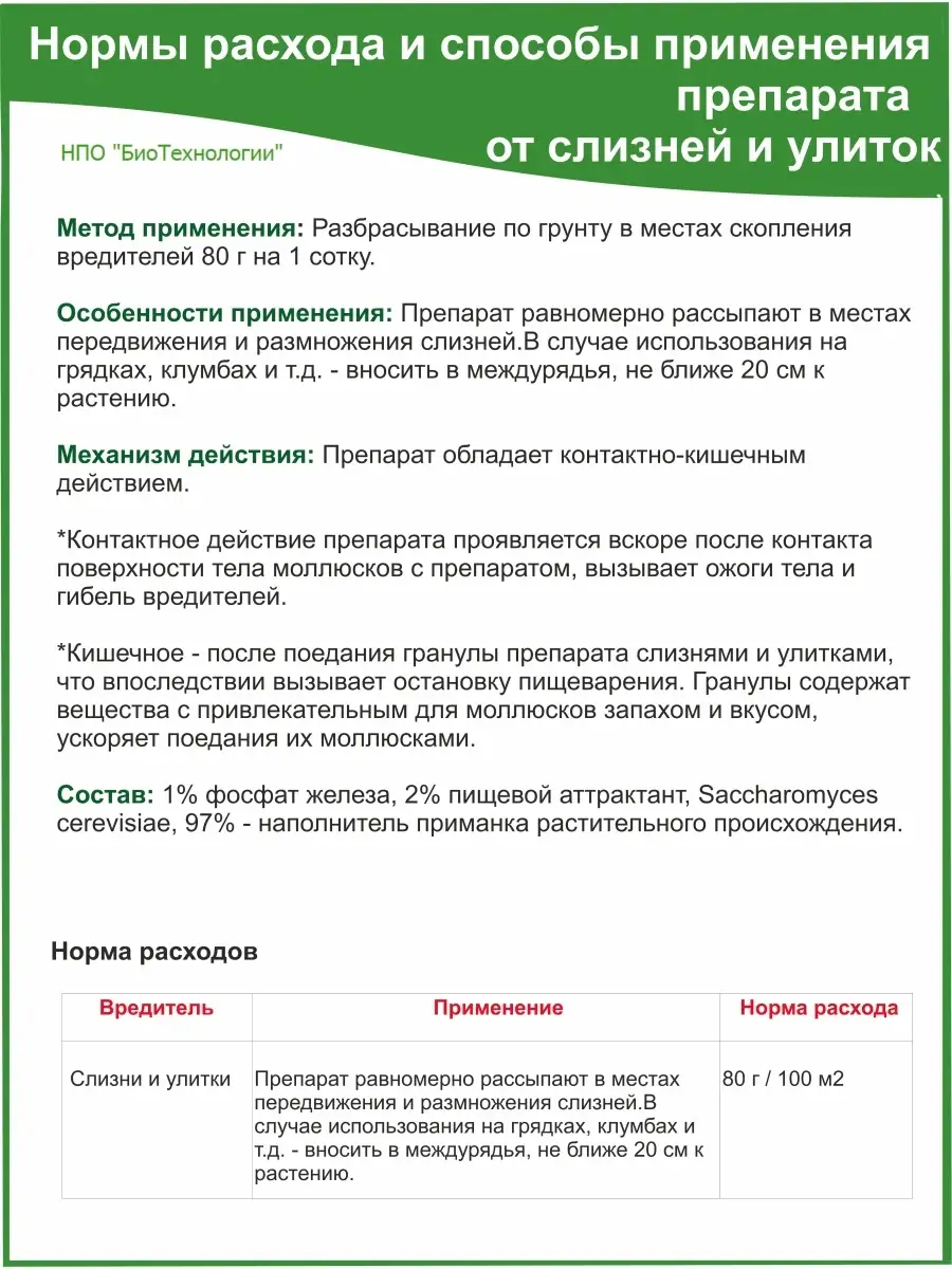 от слизней и улиток БИОАБСОЛЮТ 76170234 купить за 372 ₽ в интернет-магазине  Wildberries