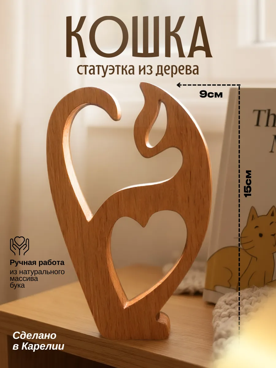 Статуэтка Кошка для интерьера