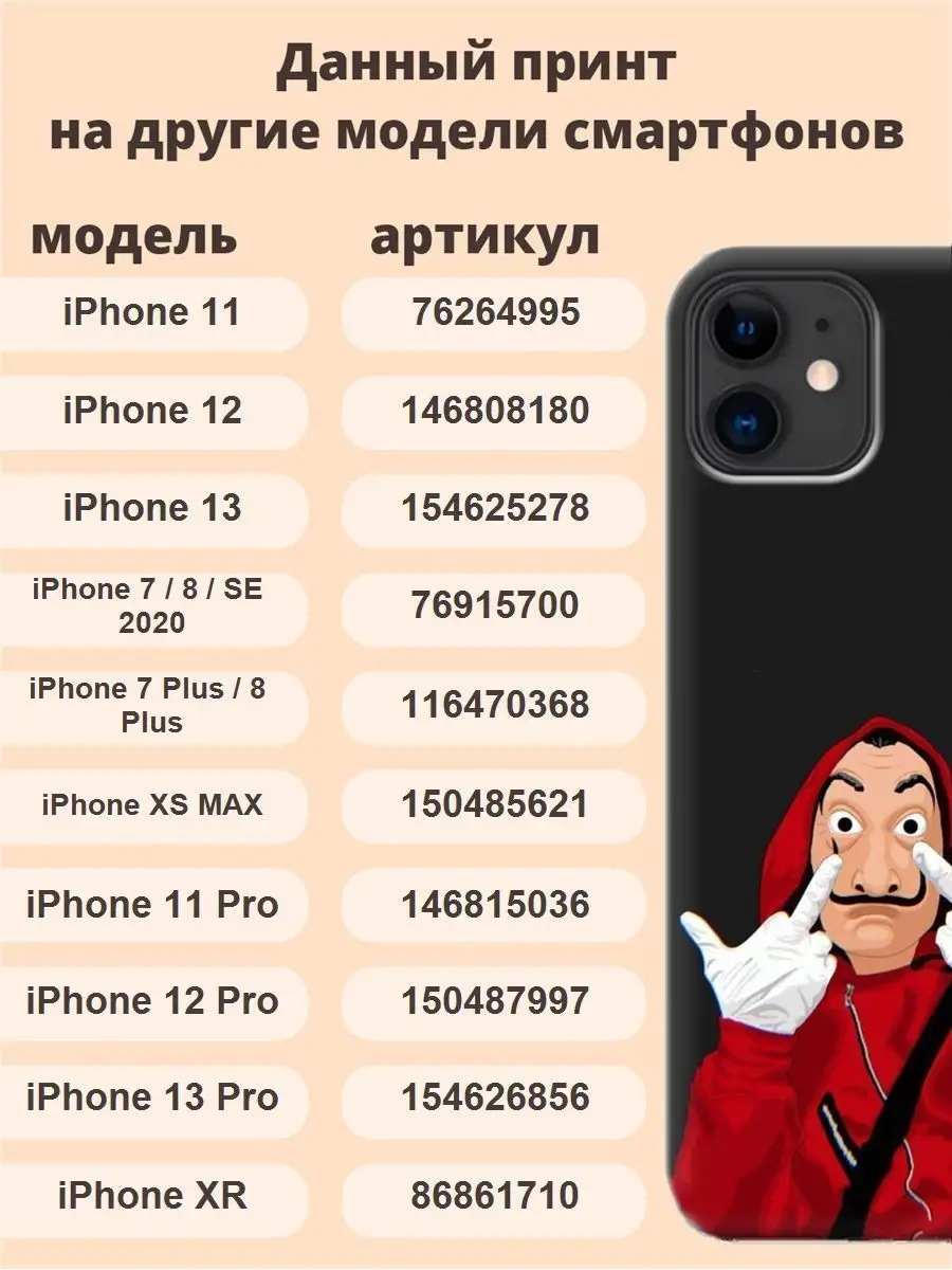 Чехол для iPhone 11 Тематика сериалы принт 385 бумажный дом ТвойГаджет  76264995 купить за 349 ₽ в интернет-магазине Wildberries