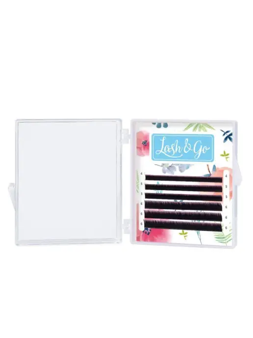 Lash&Go Ресницы MINI, D, 0.12, 7-9 mm, 6 линий, вариант