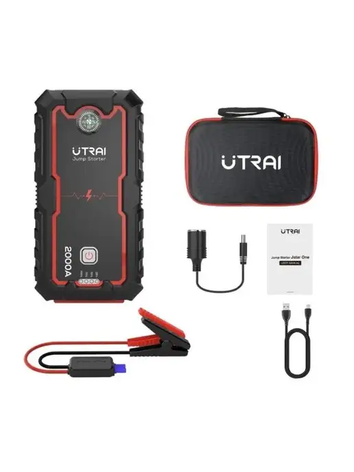 UTRAI Пусковое устройство бустер 16000мАч 2000A, 16000 мАч, фото 3