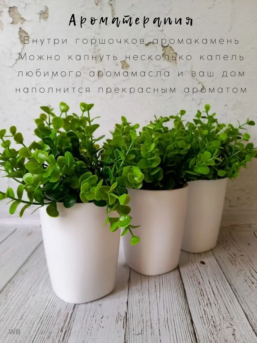 Искусственная зелень в кашпо Sova Store 76371148 купить в интернет-магазине  Wildberries