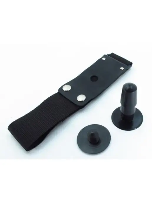 BDSM арсенал Фиксатор на бедро со штырьком, черный, фото 3