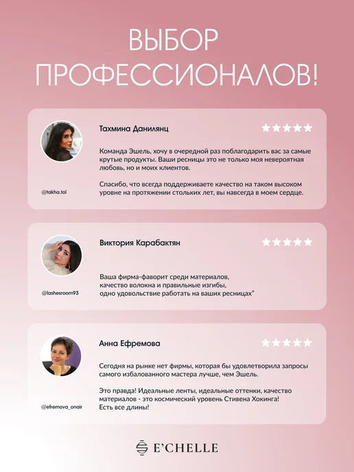 E'CHELLE Ресницы для наращивания изгиб J 0,10 5-12 мм черные Эшель, черный, фото 8
