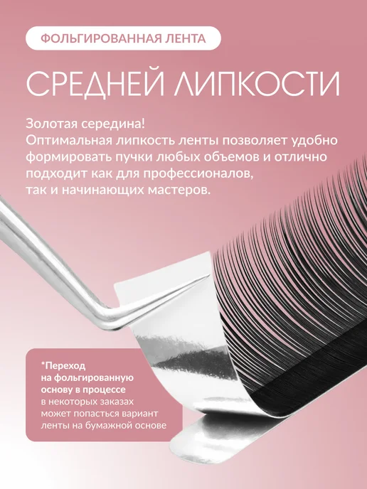 E'CHELLE Ресницы для наращивания микс М 0.07 5-12 мм Blondie Эшель, черный, фото 7
