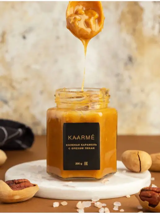 Kaarme Топпинг карамель соленая с пеканом для кофе, вариант, фото 7