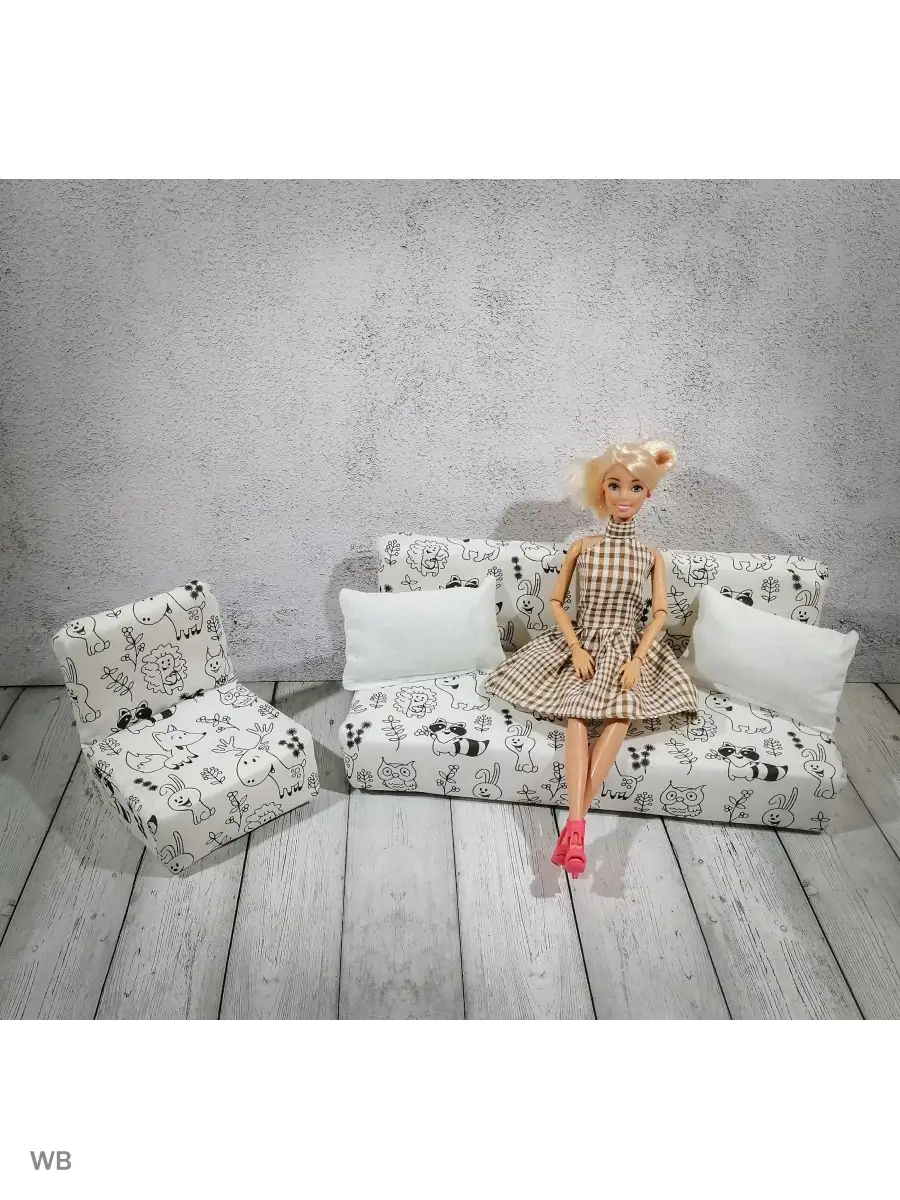 Мебель для кукол, 15 предметов: цвет розовый, ₽, артикул № | Интернет-магазин kari