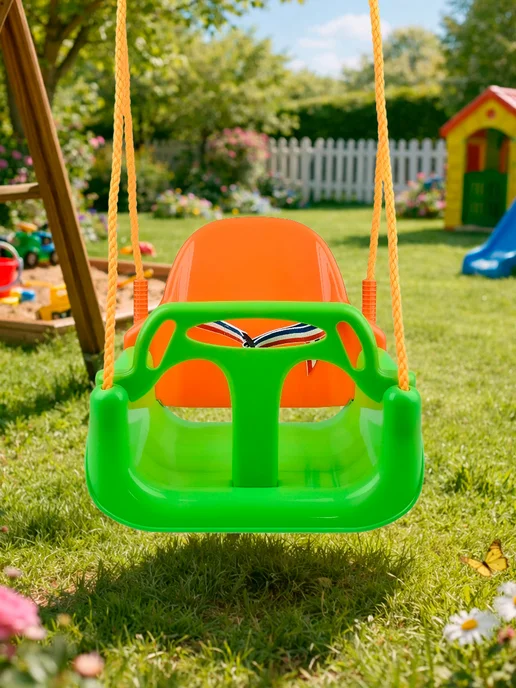 BABY STYLE. Качели детские подвесные садовые для дачи и дома, вариант, фото 4