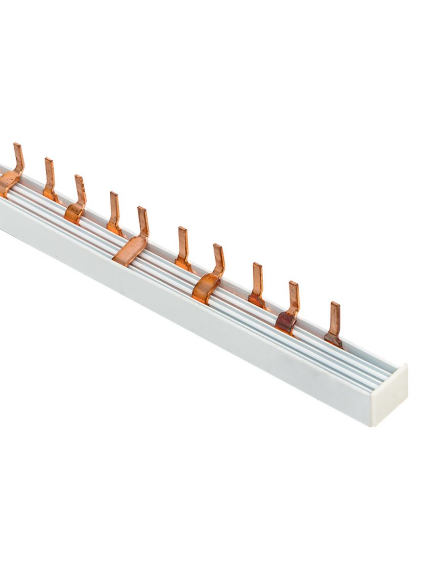 Шина для диф. Автоматов (l1n l2n l3n). Шина соед. Типа Pin для 3-ф нагр. 100а 54 мод. EKF. ЕКФ соединительная шина диф. Шина соединительная типа Pin.