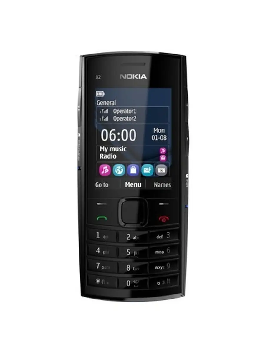 Nokia X2-02 black Nokia 76661147 купить в интернет-магазине Wildberries