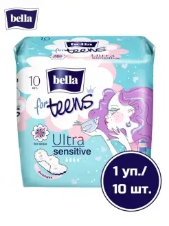 Прокладки for teens sensitive 10 шт. белла BELLA 76713819 купить за 149 ₽ в интернет-магазине Wildberries