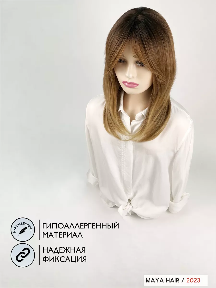 Парик длинный каскад с челкой Maya Hair 76724760 купить за 1 728 ₽ в  интернет-магазине Wildberries