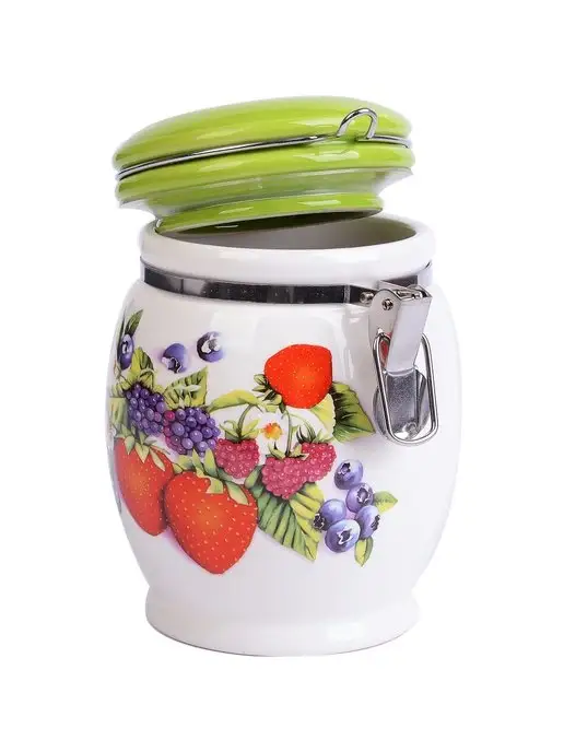 Банка для сыпучих продуктов керамика с крышкой 750 мл - фото 7