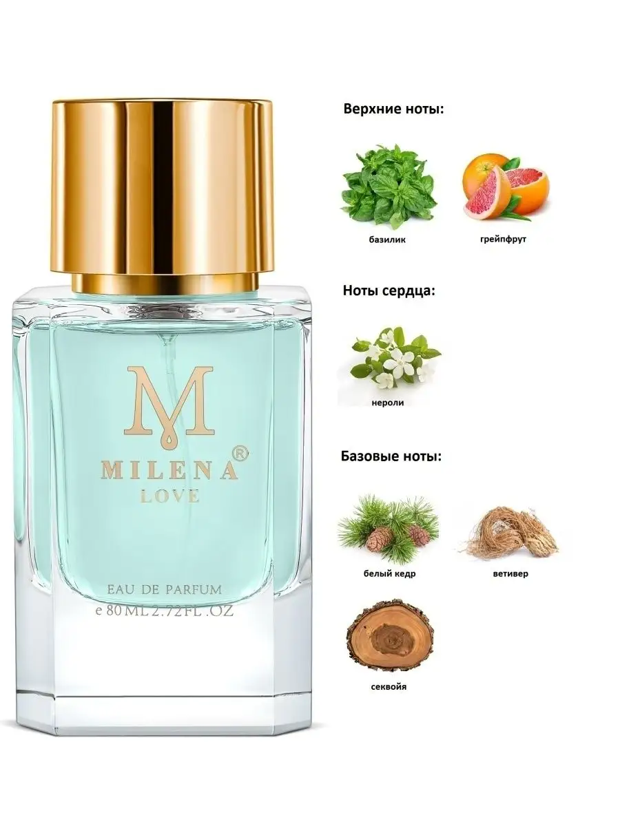 Парфюмерная вода Love Milena стойкий аромат Milena Parfum 76726747 купить  за 1 805 ₽ в интернет-магазине Wildberries