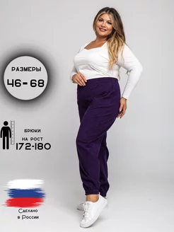 брюки женские больших размеров штаны ДИВА-БУМ 76732648 купить за 1 224 ₽ в интернет-магазине Wildberries