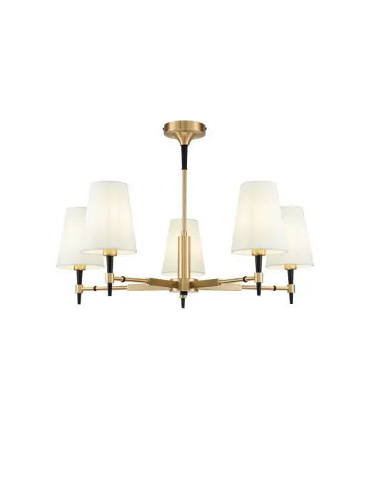 FREYA Люстра Maytoni Zaragoza H001CL-05BS, желтый, фото 2